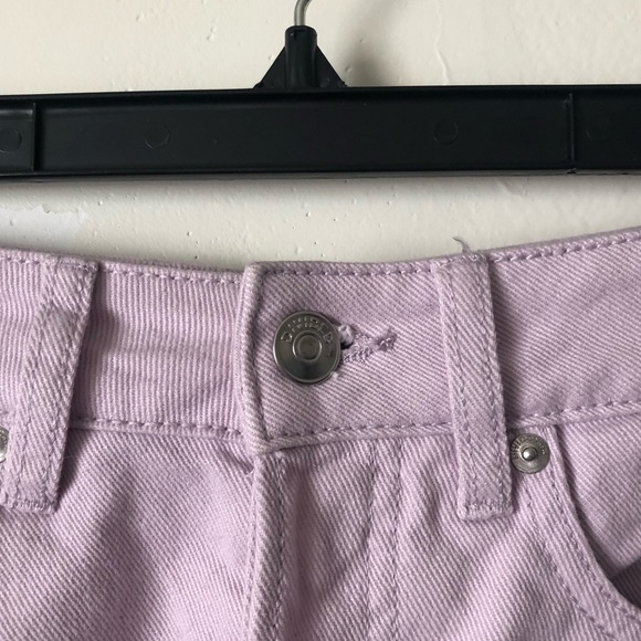 Divided Pink Shorts w/ Rolled Raw Hem - Picture 3 of 5